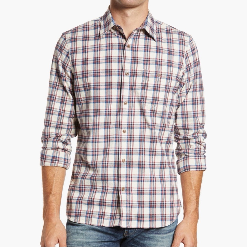 1901 Plaid Button-Up Flannel Shirt - Men’s Large - Great Condition